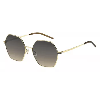 Gafas de sol de mujer HUGO BOSS BLACK BOSS1589SJ5G montura cuadrada de acetato lentes grises degradadas 57 mm