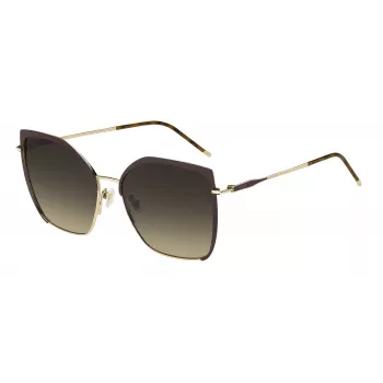 HUGO BOSS BLACK Gafas de sol de mujer BOSS1708S01Q - Montura negra, lentes grises, 58 mm