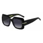 HUGO BOSS BLACK Gafas de sol de mujer BOSS1730S807 - Montura rectangular de acetato, lentes grises, 54 mm