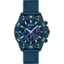 HUGO BOSS reloj de hombre 1513919 46 mm caja de acero inoxidable correa de silicona negra cronógrafo de cuarzo