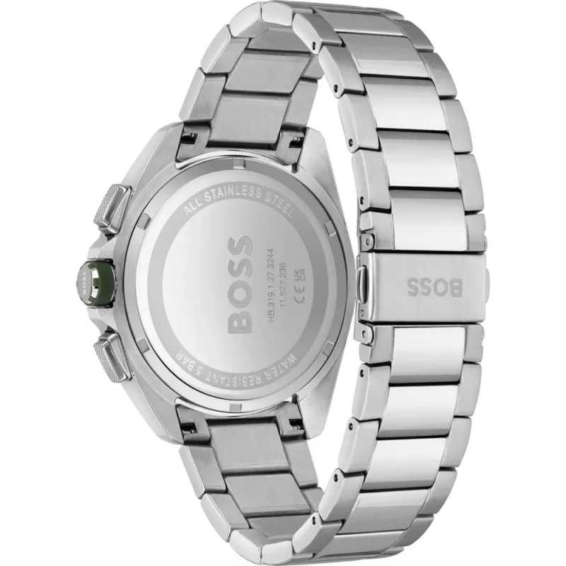 HUGO BOSS Reloj hombre 1513951 44mm acero inoxidable esfera azul cronógrafo