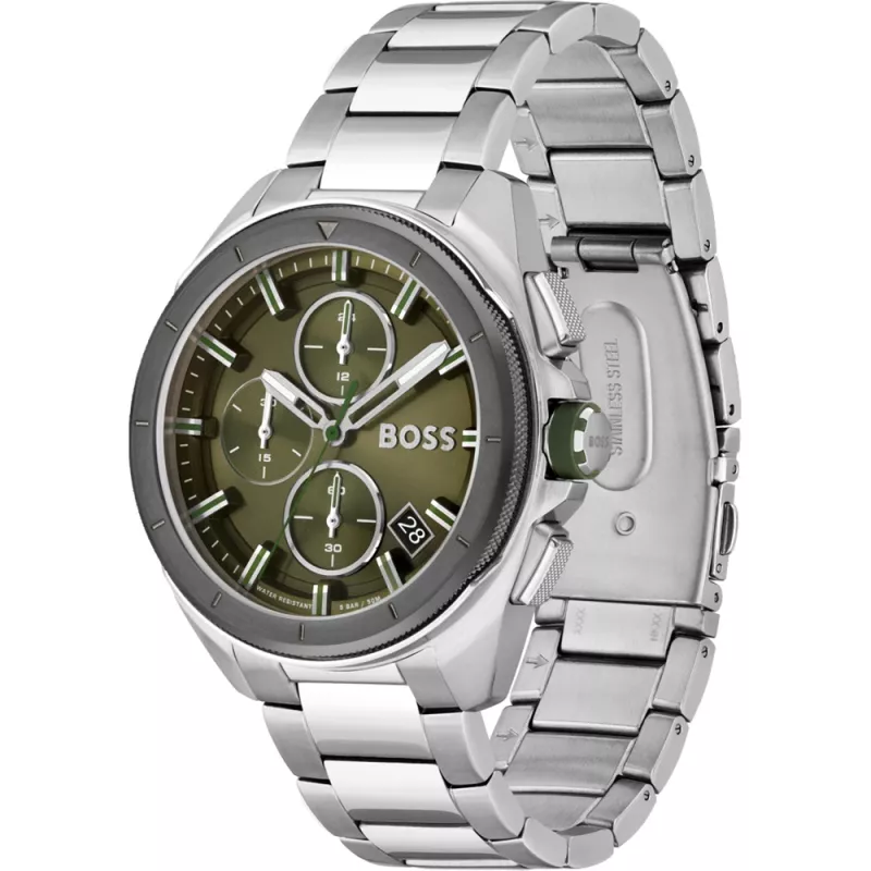 HUGO BOSS Reloj hombre 1513951 44mm acero inoxidable esfera azul cronógrafo
