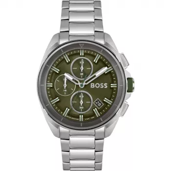 HUGO BOSS Reloj hombre 1513951 44mm acero inoxidable esfera azul cronógrafo