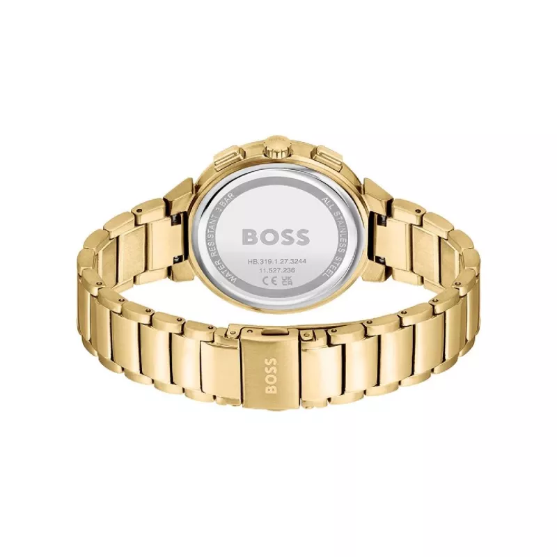 HUGO BOSS Purity Reloj Mujer 1502677 38mm Malla de Acero Inoxidable Esfera Plateada