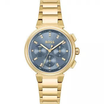 HUGO BOSS Purity Reloj Mujer 1502677 38mm Malla de Acero Inoxidable Esfera Plateada