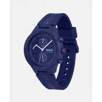 HUGO BOSS Velocity Reloj de hombre de cuarzo cronógrafo 44mm Acero inoxidable Esfera azul