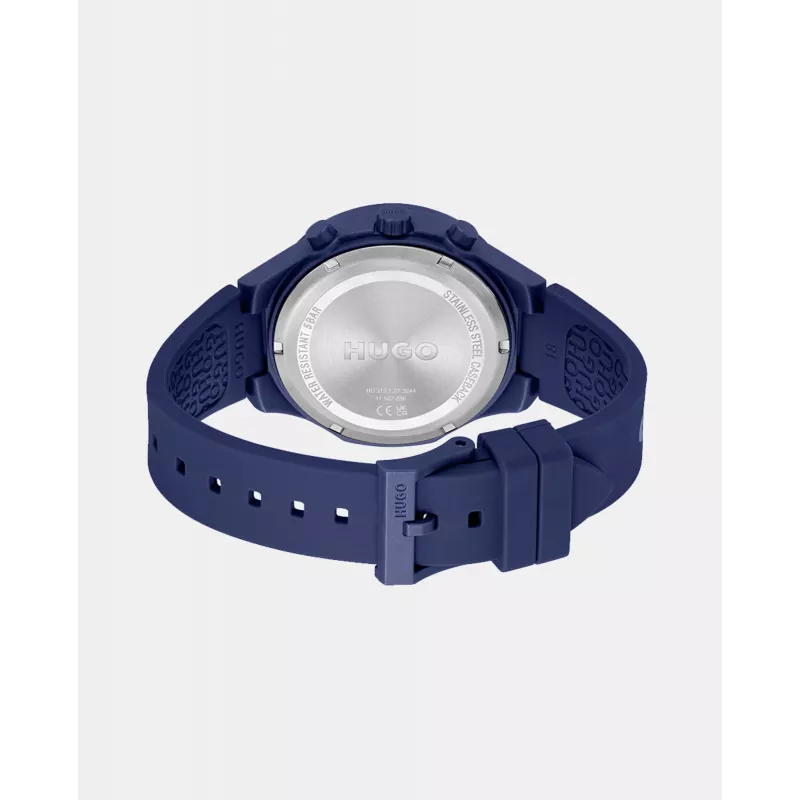 HUGO BOSS Velocity Reloj de hombre de cuarzo cronógrafo 44mm Acero inoxidable Esfera azul
