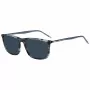 Gafas de sol rectangulares HUGO MAN HG-1374-S-3RA - Montura negra, lentes grises, 57 mm