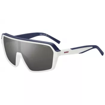 Gafas de sol HUGO MAN HG1334GSYO6 - Montura negra, lentes grises, rectangulares, 99 mm