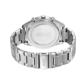 HUGO reloj de pulsera analógico de cuarzo para hombre 1530163 46mm esfera azul correa de piel marrón