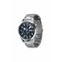 HUGO reloj de pulsera analógico de cuarzo para hombre 1530163 46mm esfera azul correa de piel marrón