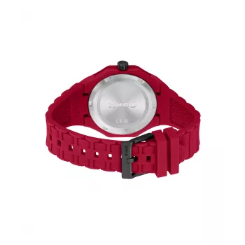 HUGO Reloj de hombre Velocity cronógrafo de cuarzo 42mm carcasa de acero inoxidable correa de silicona negra 1530328