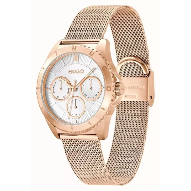 HUGO Reloj de mujer 1540161 36mm Acero inoxidable Milanesa Plata