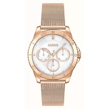 HUGO Reloj de mujer 1540161 36mm Acero inoxidable Milanesa Plata