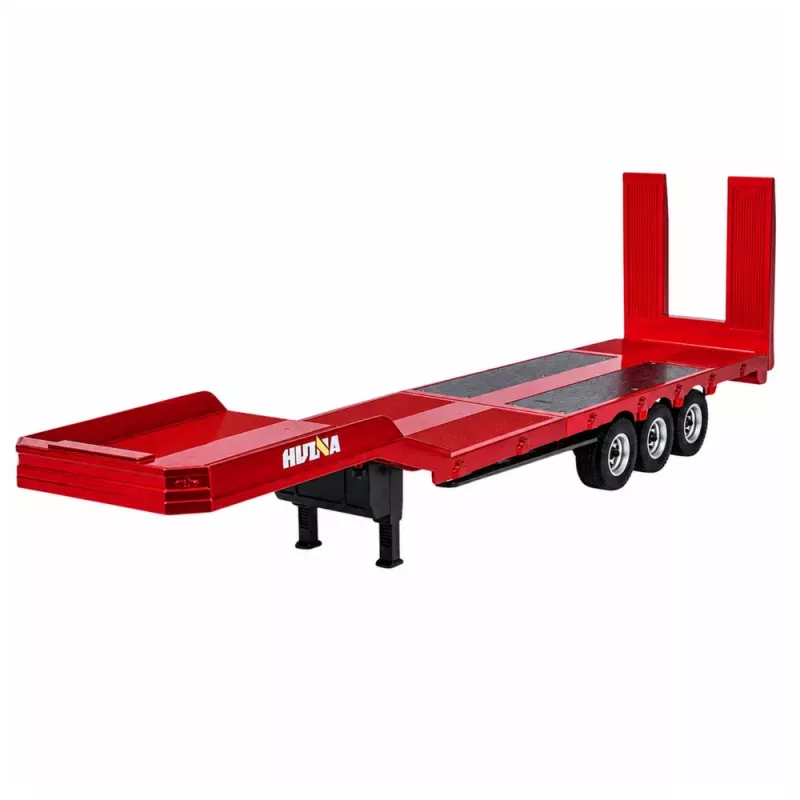 Huina Remolque de cama baja 1:18 para Scania 770S Camión RC - Rojo