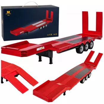 Huina Remolque de cama baja 1:18 para Scania 770S Camión RC - Rojo