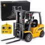 Carretilla elevadora RC HUINA 1577 1:14 grande con pinza para palets