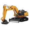 Excavadora RC Huina 22747 1:16 con cabina giratoria y control remoto - 15 canales 2.4GHz con luces LED