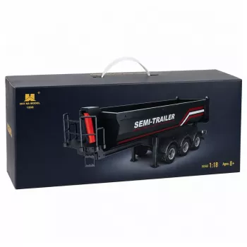 HUINA 32332 RC semirremolque volquete metálico escala 1:18 negro