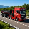 HUINA 32332 RC semirremolque volquete metálico escala 1:18 negro