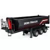 HUINA 32332 RC semirremolque volquete metálico escala 1:18 negro