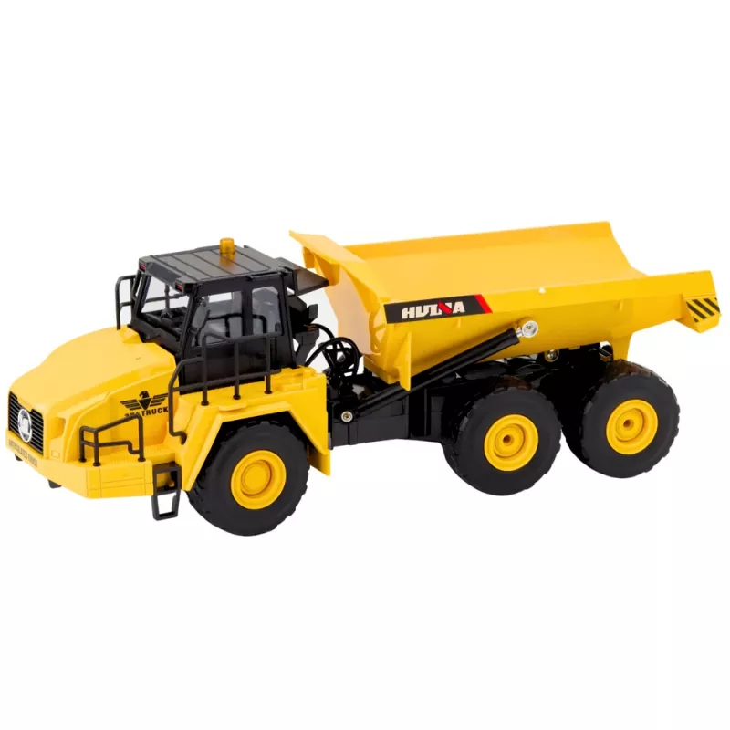 Huina Camión volquete RC con mando 1553 amarillo 1:16