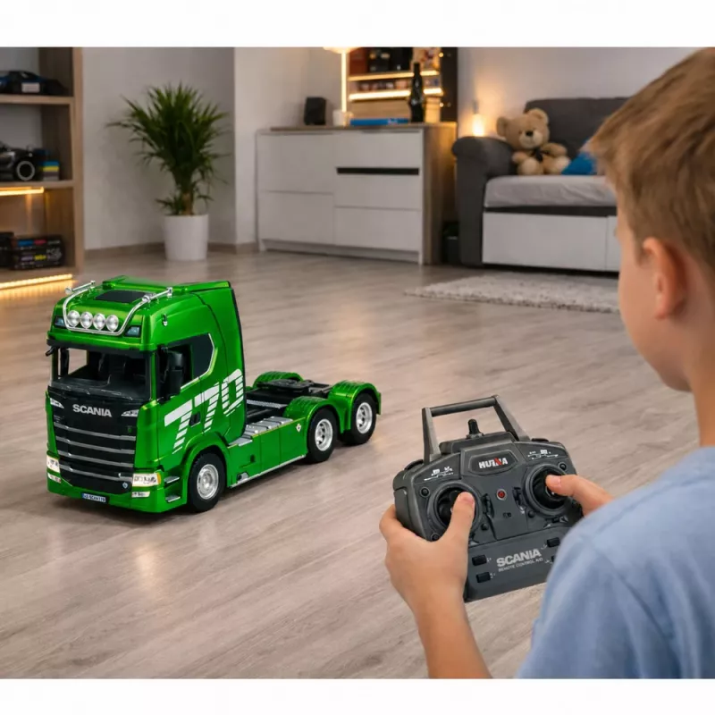 Huina Scania Camión mando a distancia RC Verde 1:18