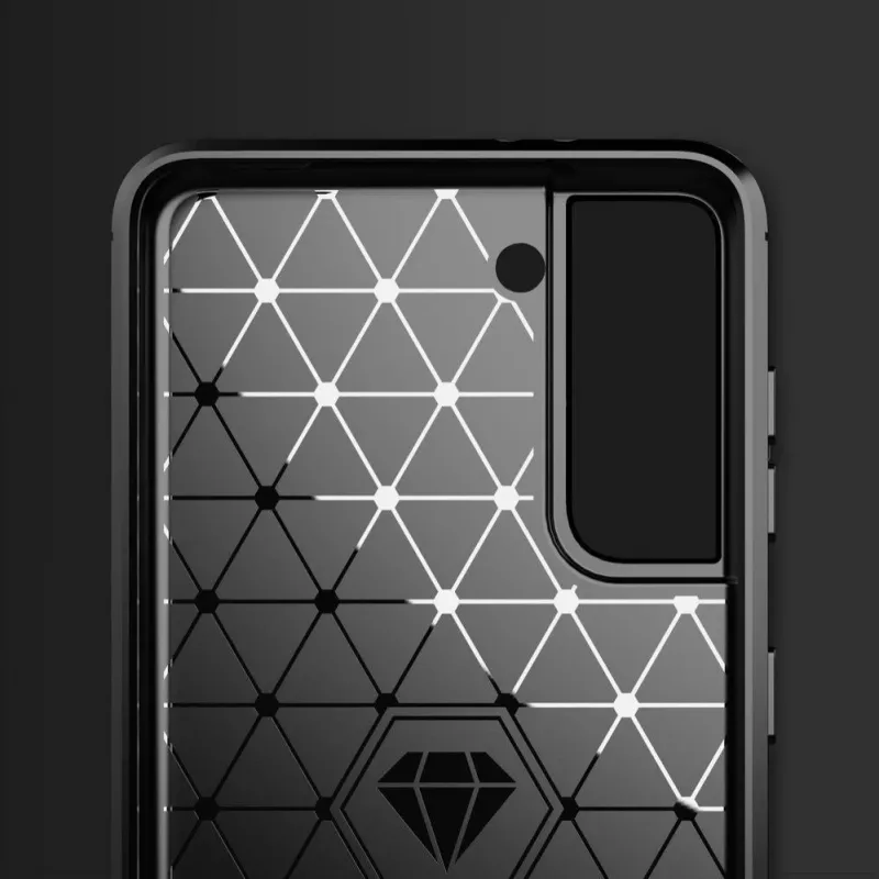 Hurtel Carbon funda flexible para Samsung Galaxy S21 FE negra