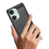 Hurtel Carbon Funda de Silicona para OnePlus Ace 2V / OnePlus Nord 3 - Negra