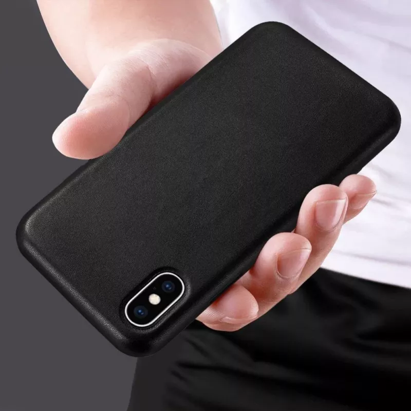 Hurtel Funda de Piel ECO para Apple iPhone 12 Mini Roja