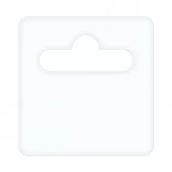 Hurtel colgante Euro 50x50 mm Premium con pegamento de caucho 1000 uds/rollo (lámina de 0,35 mm)
