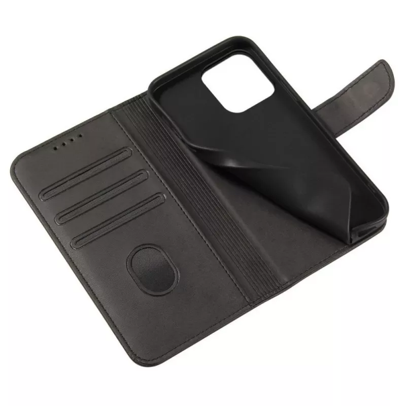 Hurtel Funda con imán para TCL 20 Pro 5G Funda tipo cartera con soporte Negro