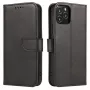 Hurtel Magnet Case funda elegante con solapa y función de soporte para OnePlus Nord N200 5G negro