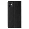 Hurtel Magnet Strap Case para iPhone 13 Mini - Funda Cartera con Colgante Mini Lanyard - Negro
