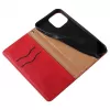 Hurtel Funda Magnet Strap para iPhone 13 Pro Max - funda tipo cartera con cordón y colgante extraíbles - roja