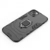 Hurtel Funda Ring Armor para iPhone 14 Plus, funda blindada con soporte magnético, anillo, negra