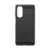 Funda de silicona carbono Hurtel para Nokia C12 / C12 Pro / C12 Plus - Negra