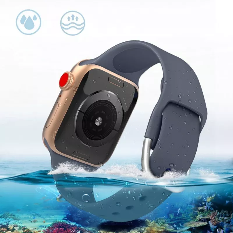 Hurtel Correa de silicona APS para Apple Watch 38/40/41mm correa de reloj - negra