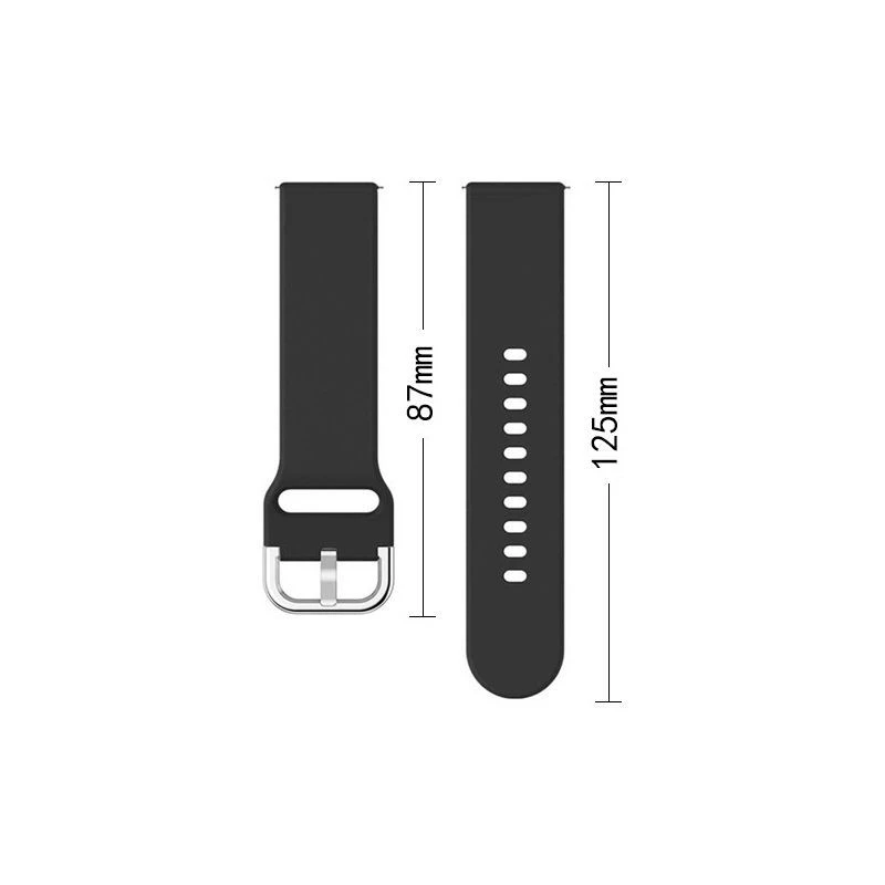Hurtel Correa de silicona TYS Band para Samsung Galaxy Watch 40 / 41 / 42 / 43 / 44 mm - Gris