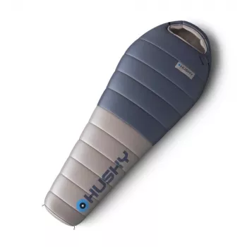 Husky DOPY Saco de dormir de plumón -25°C, 85x220 cm, 1,69 kg, azul/gris