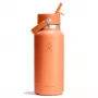 Hydro Flask 946ml Wide Flex Straw Cap 32OZ Nectar naranja