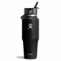 Hydro Flask Travel Bottle Wide Flex Straw Cap 32OZ 946ml negro
