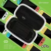 Hyperkin M07541-MTCN Funda rígida, verde, multicolor, PEVA, para Nintendo Switch Lite, antichoque, resistente al agua, bolsa de transporte
