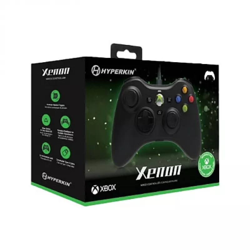 Hyperkin Xenon Mando con cable para Xbox Series X|S, Xbox One y PC – Negro