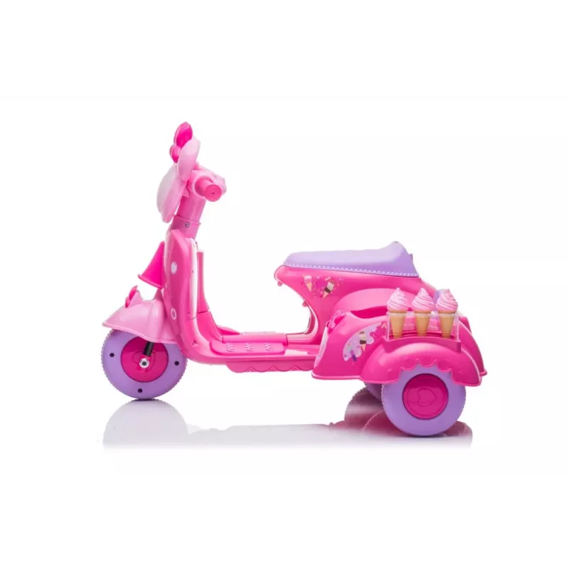Scooter de helados de tres ruedas JT5258 rosa