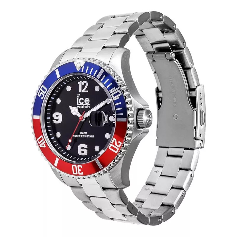 ICE MAN IC016547 44mm reloj analógico de cuarzo con correa de silicona negra