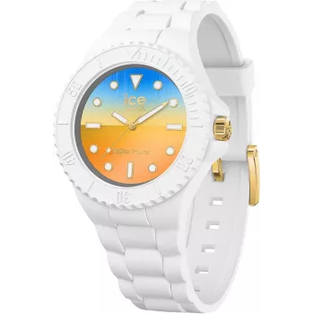 ICE reloj para mujer 020391 (40 mm) – correa de silicona rosa, analógico de cuarzo