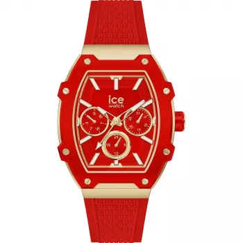 ICE Reloj de mujer 22870 (35mm) - Correa de silicona rosa, cuarzo analógico, 10 ATM sumergible