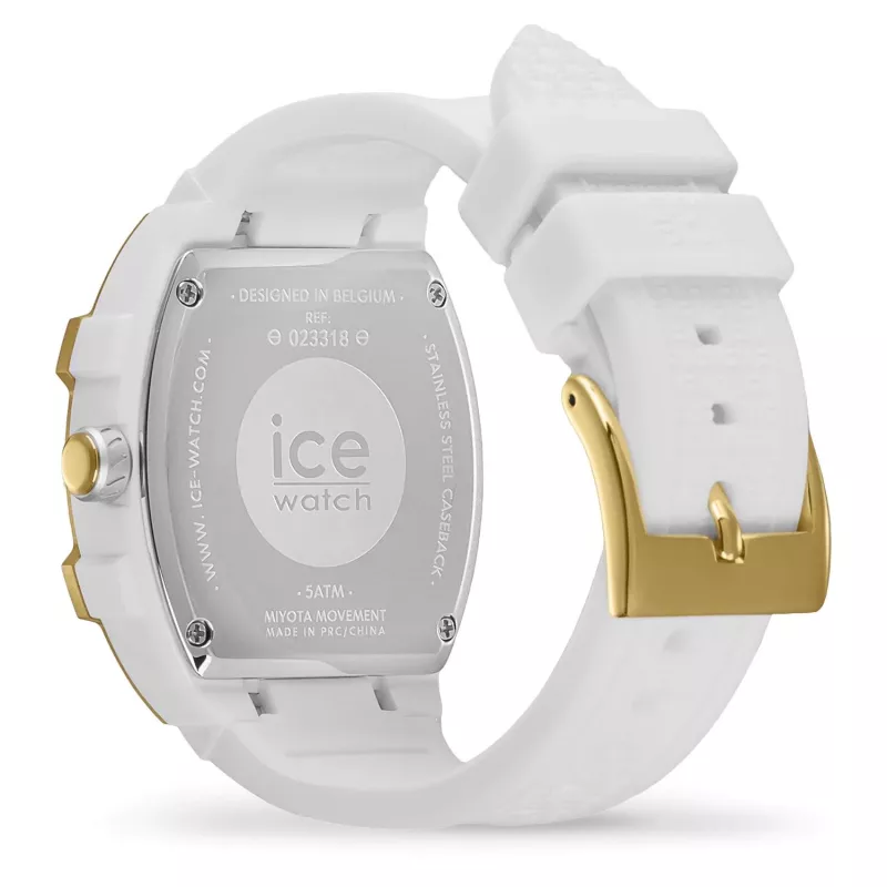 ICE reloj para mujer 23318 (36mm) – correa de silicona rosa, analógico de cuarzo, resistente al agua 10 ATM