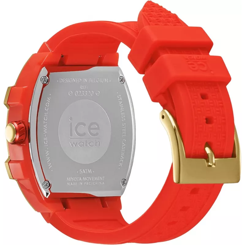 ICE reloj para mujer 23320 (36mm) – correa de silicona rosa, analógico de cuarzo